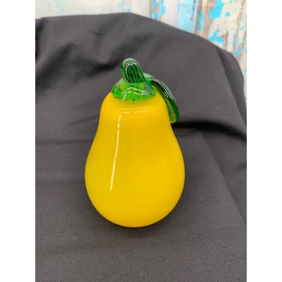 Blown Glass Fruit 6 pc set Includes Pineapple Orange Pear Purple Grapes Lemon St - Picture 13 of 14